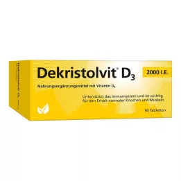 DEKRISTOLVIT D3 2.000 UI comprimidos, 90 unidades
