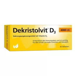 DEKRISTOLVIT D3 4.000 UI comprimidos, 30 unidades