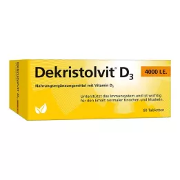 DEKRISTOLVIT D3 4.000 UI comprimidos, 60 unidades