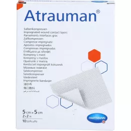 ATRAUMAN Compressas estéreis 5x5 cm, 10 unidades