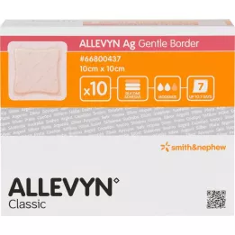 ALLEVYN Curativo Ag Gentle Border 10x10 cm, 10 unid