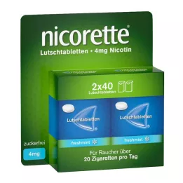 NICORETTE pastilhas prensadas de hortelã fresca 4 mg, 80 unidades