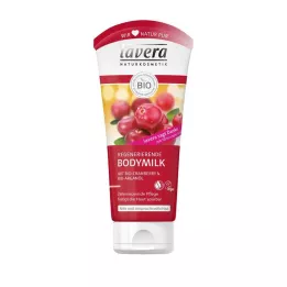 LAVERA Bodymilk cranberry orgânico & óleo de argan orgânico, 200 ml
