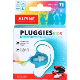 ALPINE PLUGGIES Tampões de ouvido para crianças, 2 peças