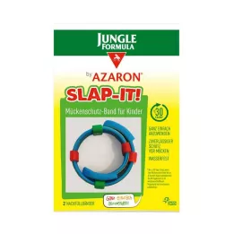 JUNGLE Fórmula de AZARON SLAP-IT fita repelente de mosquitos, 2 unidades