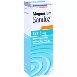 MAGNESIUM SANDOZ Comprimidos efervescentes de 121,5 mg, 20 unidades