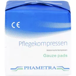 PFLEGEKOMPRESSEN Fleece 10x10 cm não estéril 4 fios, 100 unidades