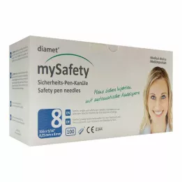 DIAMET Caneta de segurança mySafety Kan.31 G 0,25x8 mm, 100 unidades