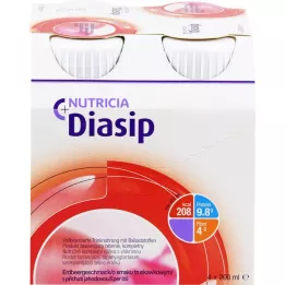 DIASIP Sabor morango, 4X200 ml