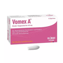 VOMEX Supositórios infantis 40 mg, 5 unidades