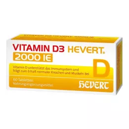 VITAMIN D3 HEVERT comprimidos de 2.000 UI, 60 unidades