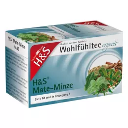 Saco de filtro H&S Mate menta, 20X1,8 g