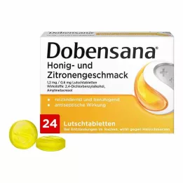 DOBENSANA Sabor mel e limão.1,2mg/0,6mg Lut., 24 pcs