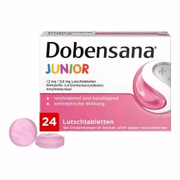DOBENSANA Pastilhas Junior 1,2mg/0,6mg, 24 unidades