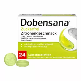 DOBENSANA raspas de limão sem açúcar 1,2mg/0,6mg Lut., 24 unidades