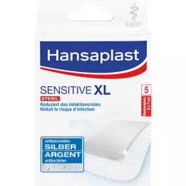 HANSAPLAST med Sensitive XL gesso 6x7 cm, 5 unid