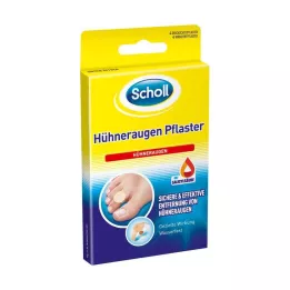 SCHOLL Emplastros para milho, 4 peças