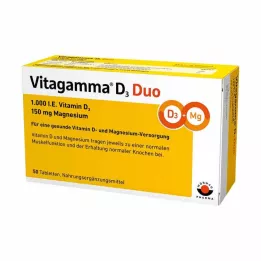 VITAGAMMA D3 Duo 1.000 UI Vitamina D3 150mg Magnes.NEM, 50 unidades
