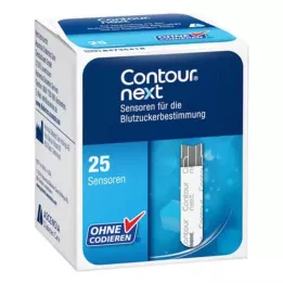 CONTOUR Tiras de teste de sensores Next, 1X25 pcs