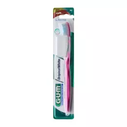 GUM Escova de dentes macia branca original, 1 un