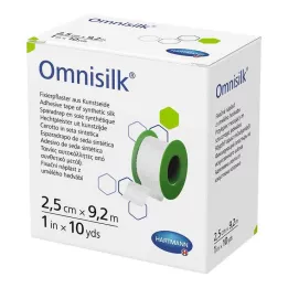 OMNISILK Gesso de fixação seda artificial 2,5 cm x 9,2 m, 1 peça