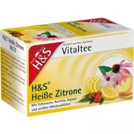 H&S saco de filtro de chá vital de limão quente, 20X2,0 g