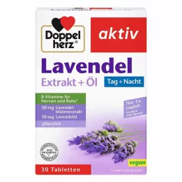 DOPPELHERZ Comprimidos de extrato de lavanda + óleo, 30 unidades