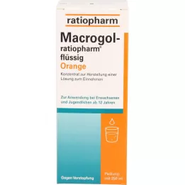 MACROGOL-ratiopharm líquido laranja, 250 ml