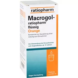 MACROGOL-ratiopharm líquido laranja, 500 ml