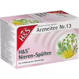 Saco de filtro de chá para enxágue renal H&S, 20X2,0 g