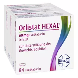 ORLISTAT HEXAL Cápsulas duras de 60 mg, 3X84 unidades
