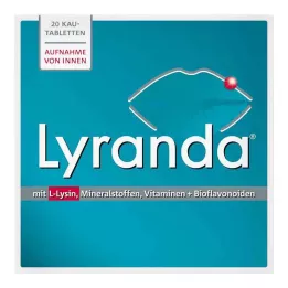 LYRANDA Comprimidos mastigáveis, 20 unidades