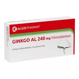 GINKGO AL Comprimidos revestidos por película de 240 mg, 120 unidades