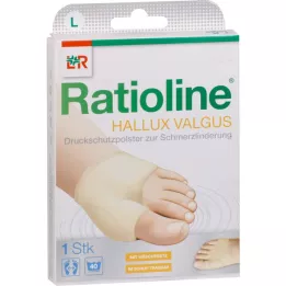 RATIOLINE Almofada de proteção de pressão para hálux valgo tamanho L, 1 peça
