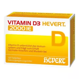 VITAMIN D3 HEVERT comprimidos de 2.000 UI, 120 unidades