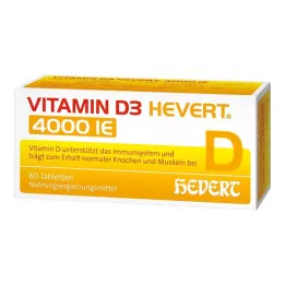 VITAMIN D3 HEVERT Comprimidos de 4.000 UI, 60 unidades
