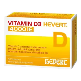VITAMIN D3 HEVERT Comprimidos de 4.000 UI, 90 unidades