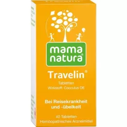 MAMA NATURA Comprimidos de viagem Travelin, 40 unidades