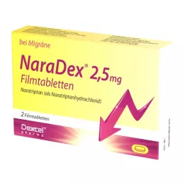 NARADEX Comprimidos revestidos por película de 2,5 mg, 2 unidades