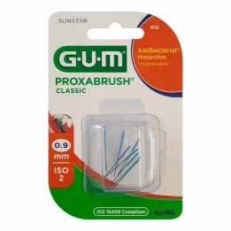 GUM Pincéis de reposição Proxabrush Classic 0,9 mm, 8 peças