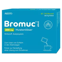 BROMUC comprimido expectorante para tosse aguda de 200 mg para administração oral, 20 unidades