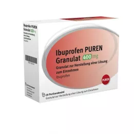IBUPROFEN PUREN Grânulos 400 mg para solução para uso oral, 20 unidades