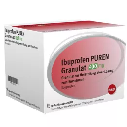 IBUPROFEN PUREN Grânulos 400 mg para solução para uso oral, 50 unidades