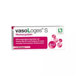 VASOLOGES S Homocisteína Drageias, 30 pcs