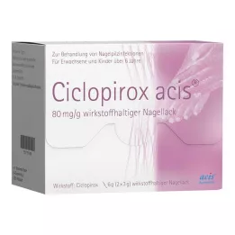 CICLOPIROX acis 80 mg/g ingrediente ativo esmalte, 6 g