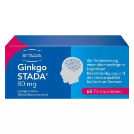 GINKGO STADA Comprimidos revestidos por película de 80 mg, 60 unidades