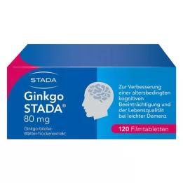 GINKGO STADA Comprimidos revestidos por película de 80 mg, 120 unidades