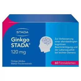 GINKGO STADA Comprimidos revestidos por película de 120 mg, 60 unidades