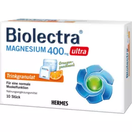 BIOLECTRA Magnésio 400 mg de laranja ultra potável, 10 unidades