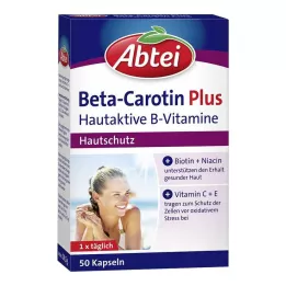 ABTEI Cápsulas de Beta-Caroteno Plus Skin-Active B-Vitamins, 50 unidades
